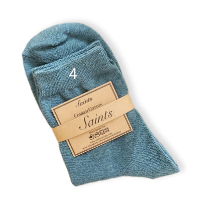 Plain Cotton Women's Socks [19 colours available]