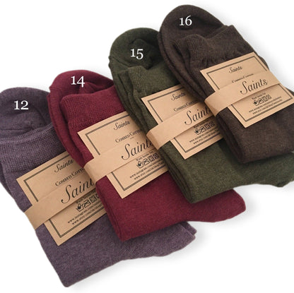 Plain Cotton Women's Socks [19 colours available]