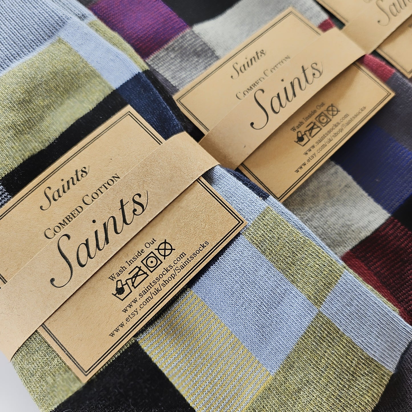 Unique Check Pattern Men's Socks [3 Colours available]