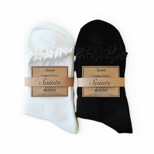 Frill Cotton Women's Socks [2 Colours available]