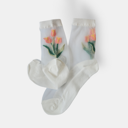 See-through Tulip Women's Socks