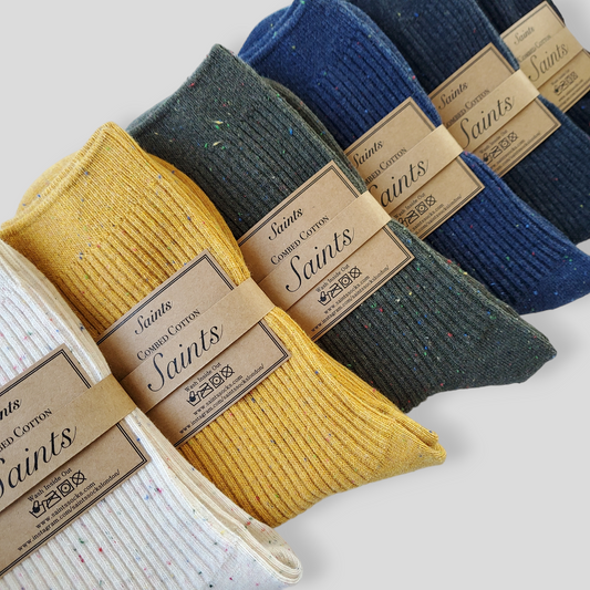 Lovely Colour Dot Cotton Socks [6 Colours available]