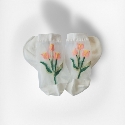 See-through Tulip Women's Socks