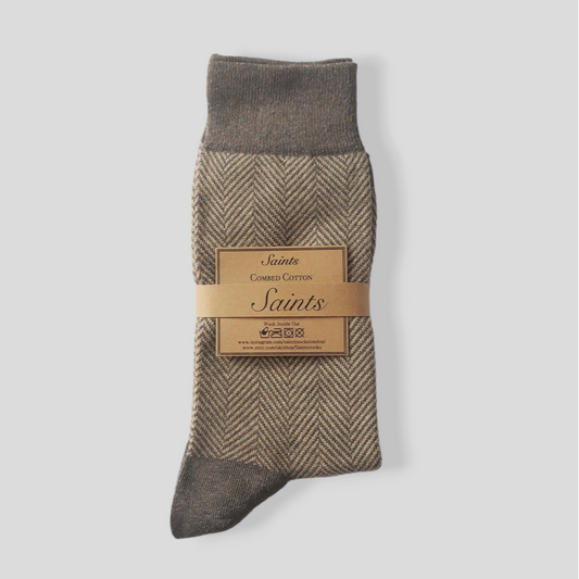 Oblique Line Jacquard Men's Socks