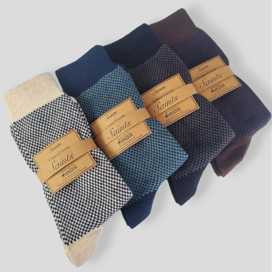 Jacquard Men's Socks [4 Colours available]