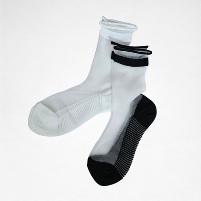 Sheer Ballet Stripe Women Socks [2 Colours available]