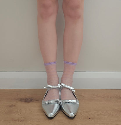 Shimmer Stripe Women Socks [2 Colours available]