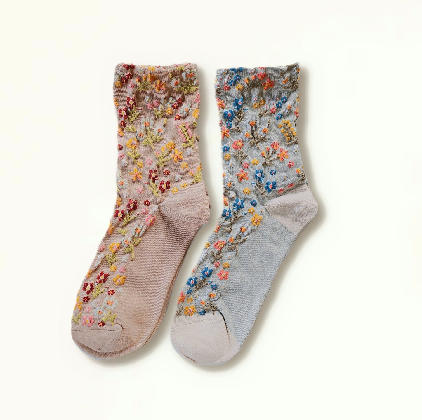 Flower Garden Women's Cotton Socks [2 Colours available]