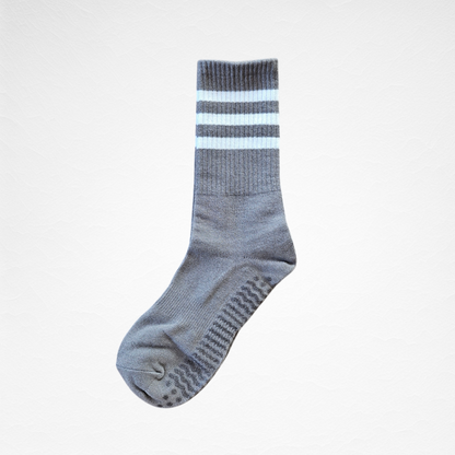 Non-slip Triple Striped Women's Yoga Pilates Socks [4 Colours available]