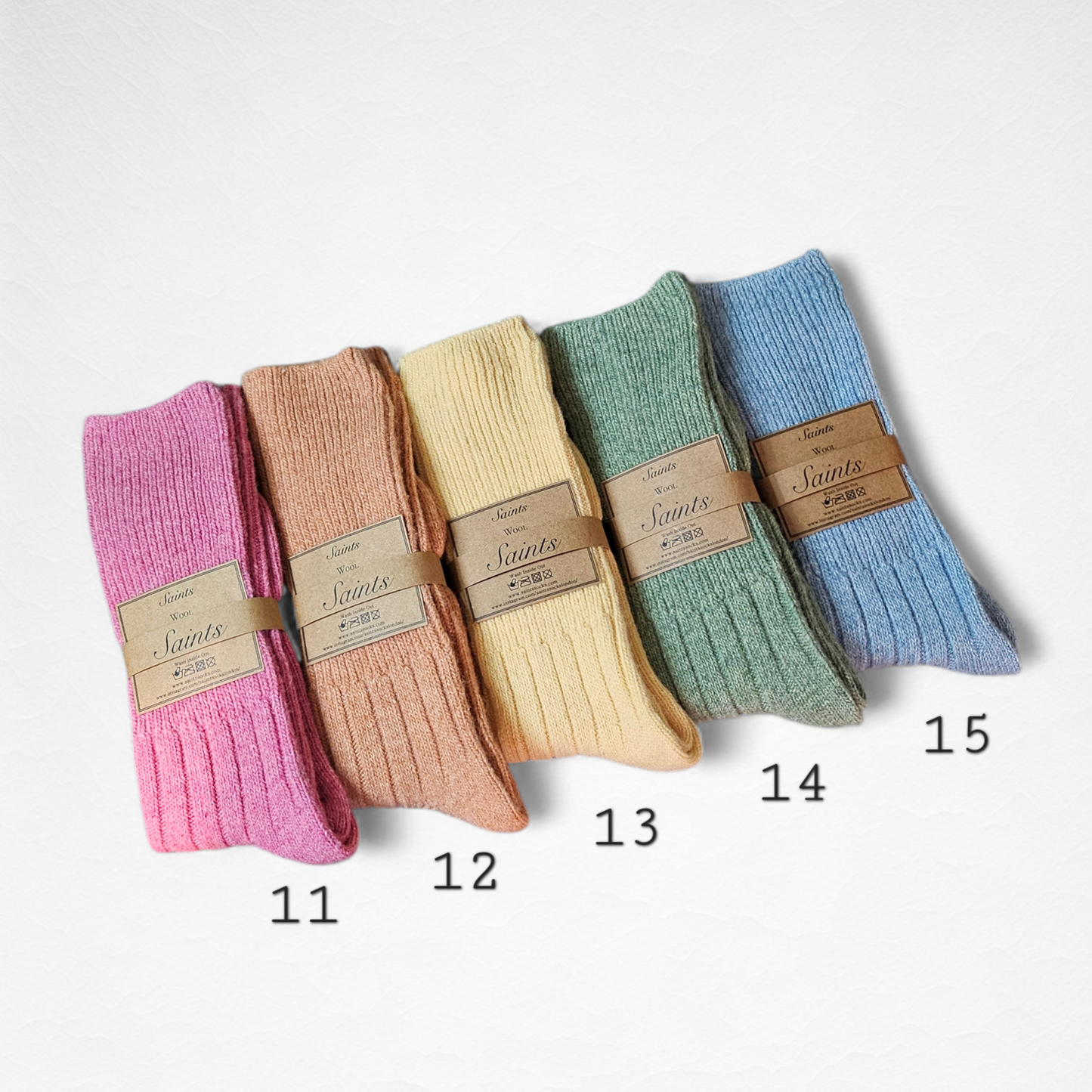Cozy Warm Solid Colour Wool Women's Socks [20 Colours available]