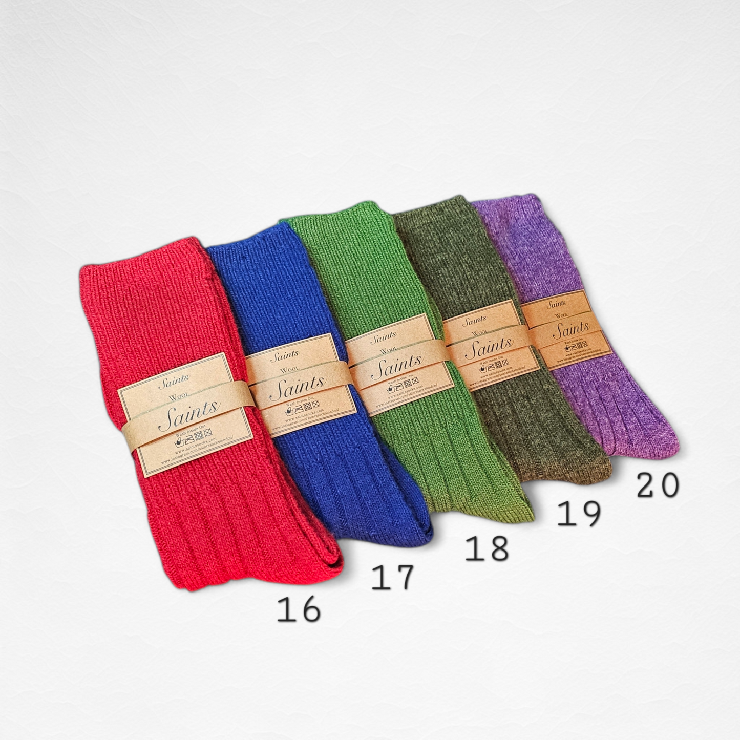 Cozy Warm Solid Colour Wool Women's Socks [20 Colours available]