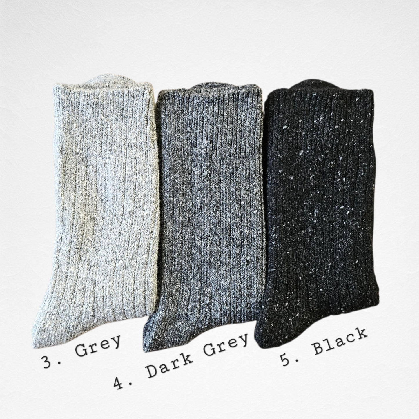 Cozy Warm Wool Men's Socks [5 Colours Available]