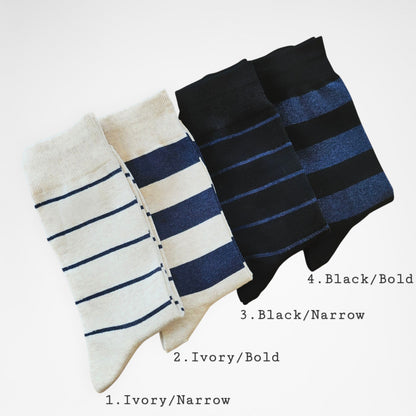 Stripe Pattern Men's Socks [4 Colours available]