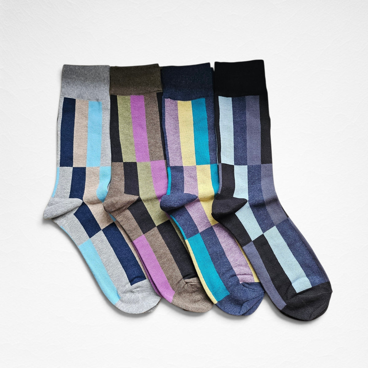 Unique Check Pattern Men's Socks [4 Colours available]