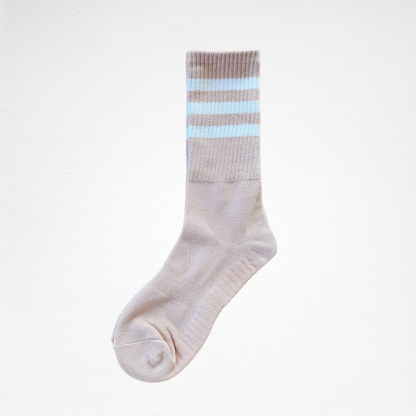 Non-slip Triple Striped Women's Yoga Pilates Socks [4 Colours available]