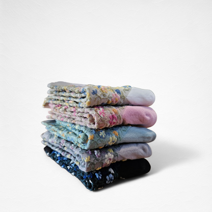 Flower Garden Pattern Women’s Cotton Socks [5 Colours available]