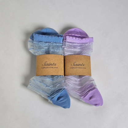 Shimmer Stripe Women Socks [2 Colours available]