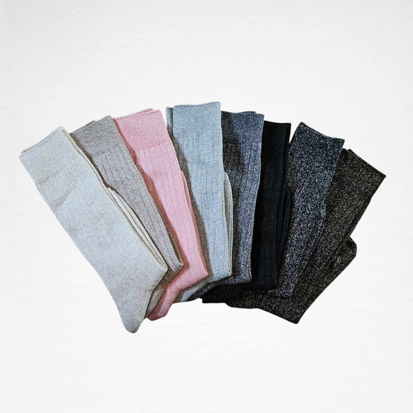 Glitter Women's Cotton Socks [8 Colours available]