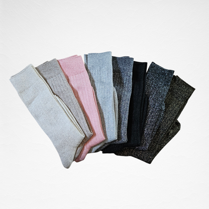 Glitter Women's Cotton Socks [8 Colours available]