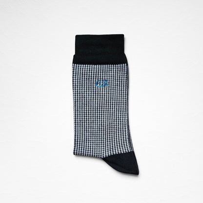 [Personalised embroidery available] Houndstooth Pattern Men's Socks [4 Colours available]