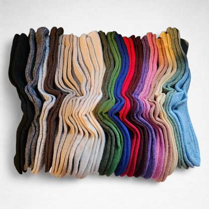 Cozy Warm Solid Colour Wool Women's Socks [20 Colours available]